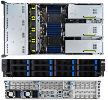 Серверная платформа ASUS RS720-E11-RS12U 2xLGA 4677  12xLFF