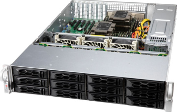 Корпус 2U CSE-LA26E1C4-R609LP supermicro  2x650 Вт  12х3,5 LFF корзин горячей замены SAS/SATA