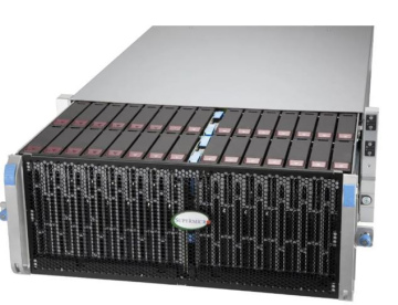 Сервер Supermicro 2 ноды горячей замены  SSG-542B-DE1CR9 2xIntel Xeon 6780E, 16x64GB DDR5, 90x18Tb, 4xSFP+, 2xRAIDS3916L