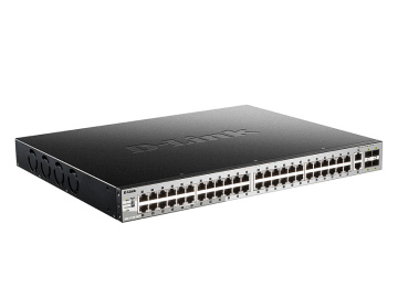 Коммутатор D-Link DGS-3130-54PS/B2A, 48x1Gbps PoE, 2x10Gbps, 4xSFP+